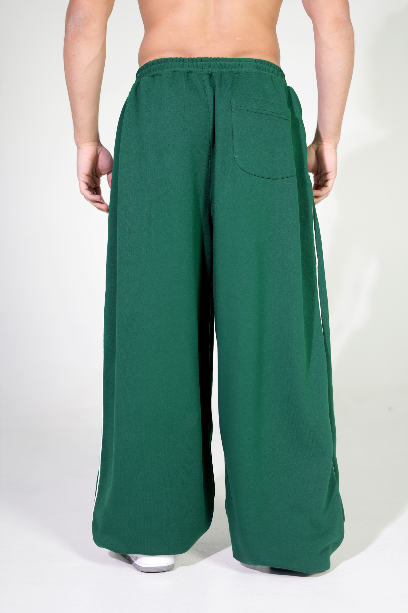 DARK GREEN - White