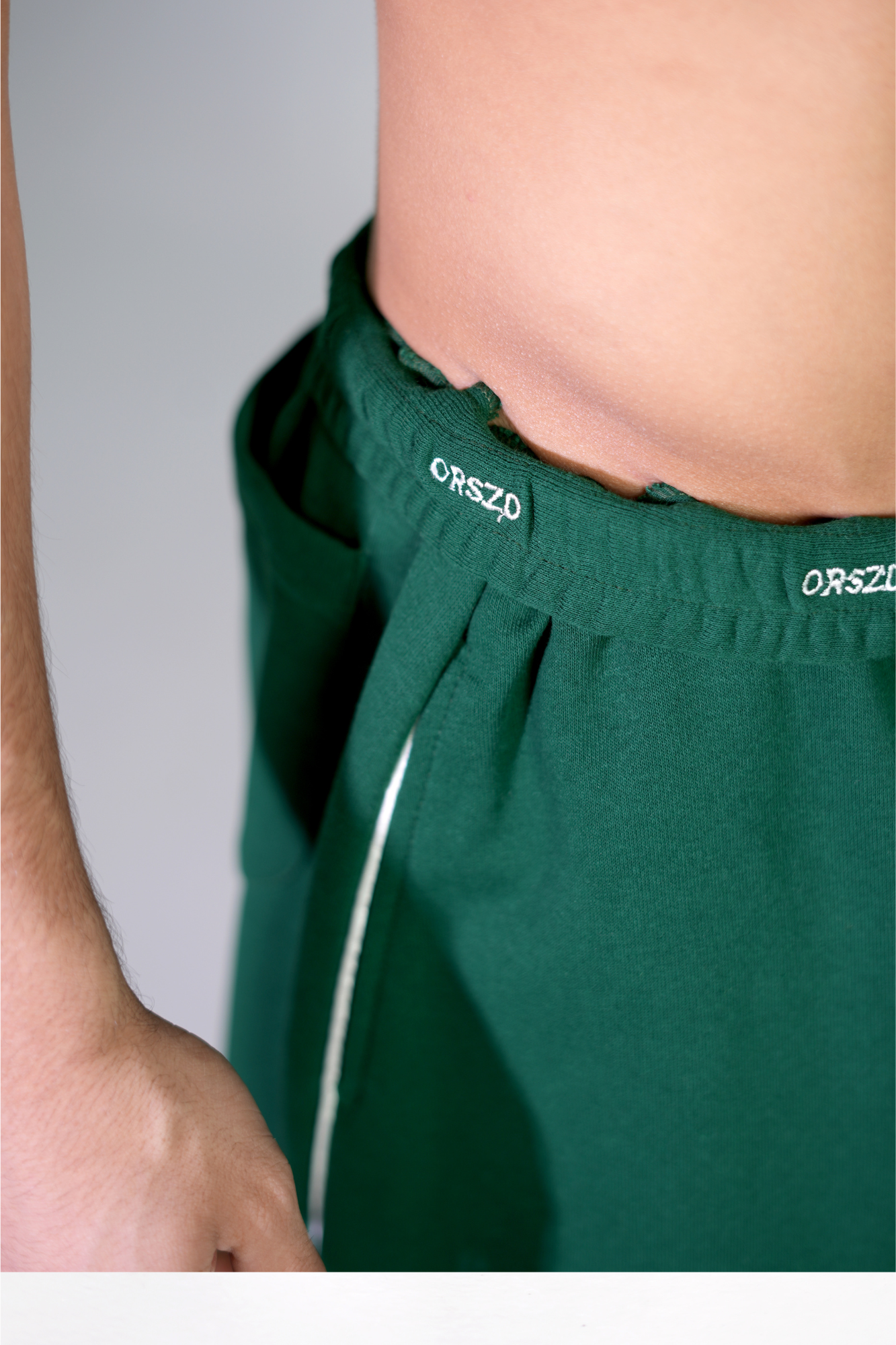 DARK GREEN - White