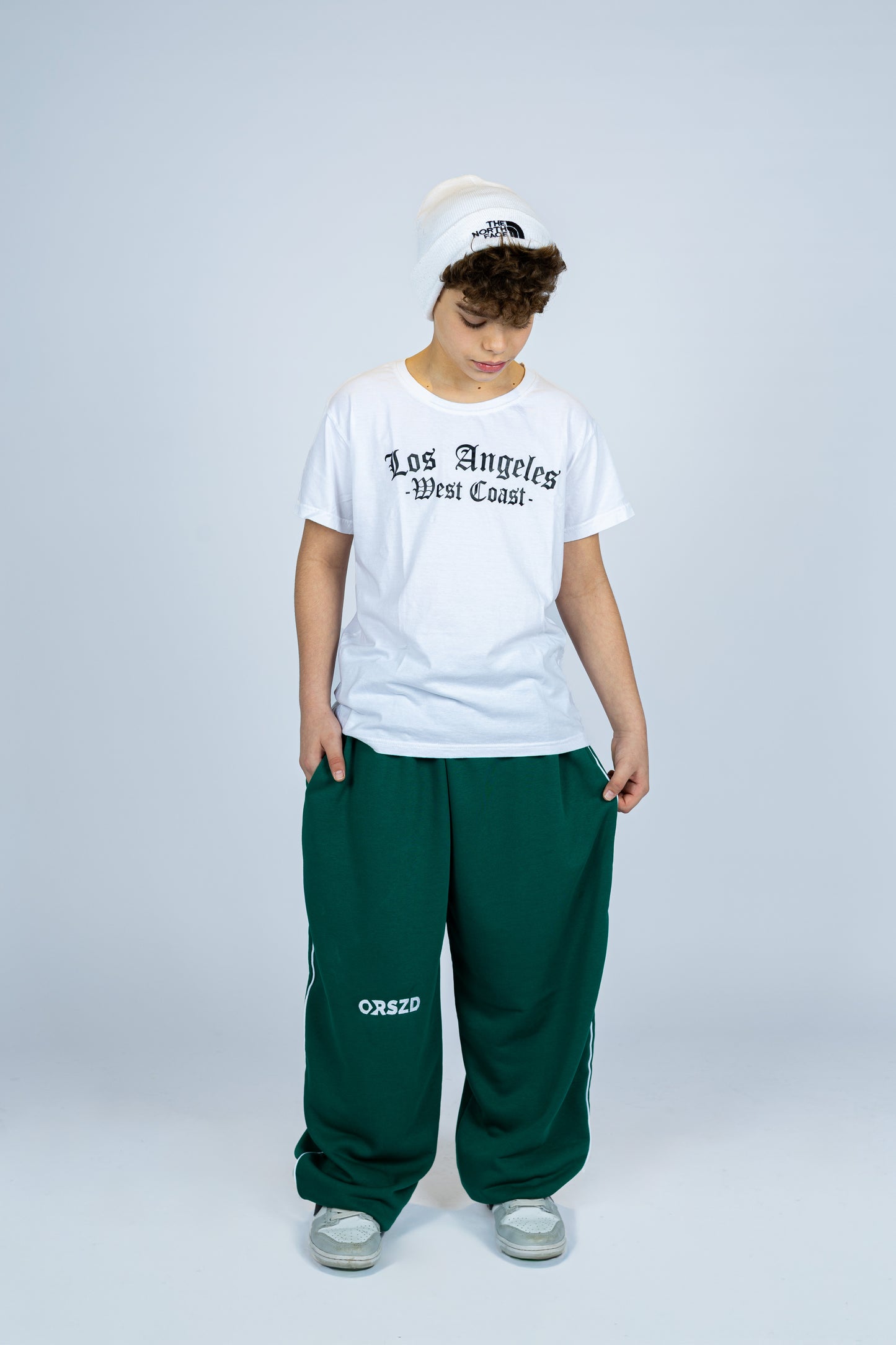 DARK GREEN - White