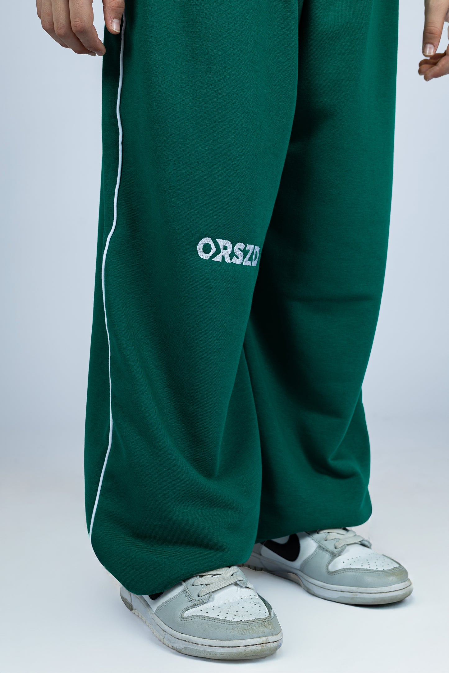 DARK GREEN - White