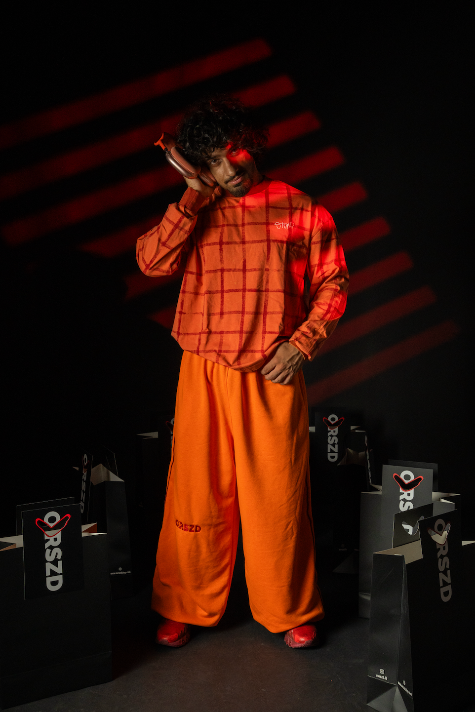 ORANGE - Burgundy